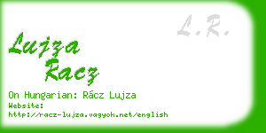 lujza racz business card